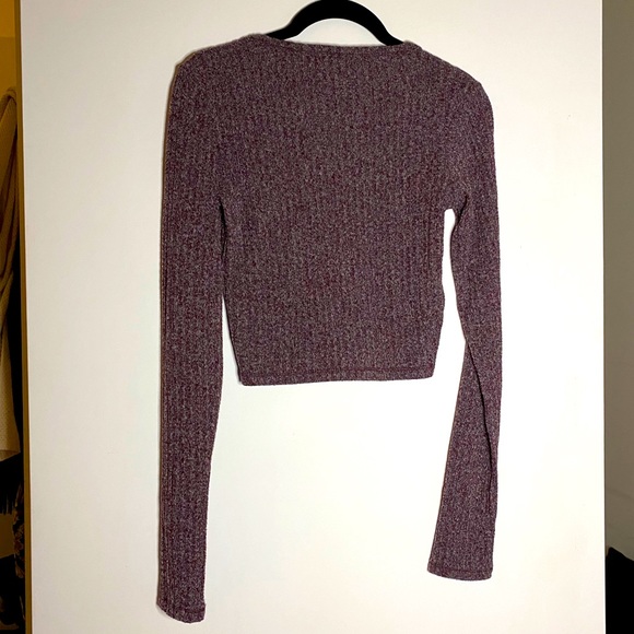 Wilfred Free Bittar Cropped Long Sleeve - Purple - Picture 3 of 8